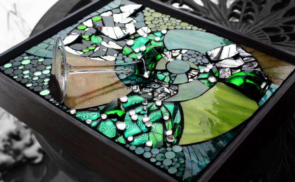 Декупаж на стекле, cтеклянные шедевры – как создавать декор из стекла с помощью декупажа